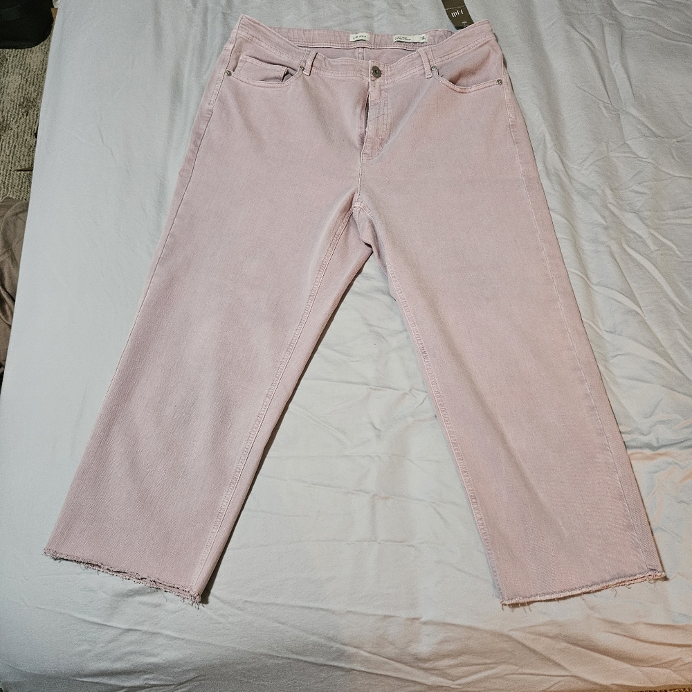 J. Jill Pink Straight Leg Jeans Soft Denim